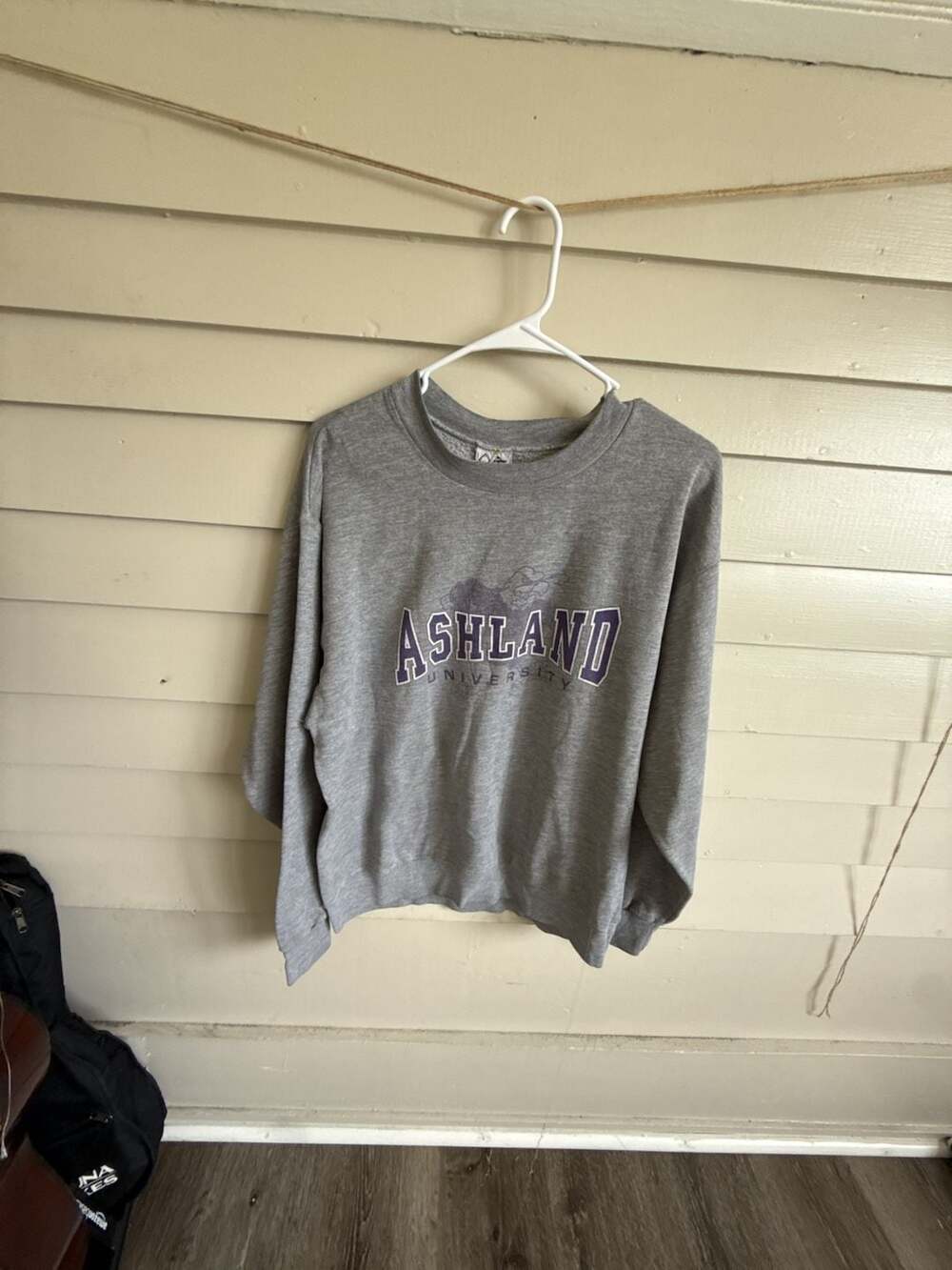 Vintage 90s Ashland University Crewneck Sweatshirt Large Gray